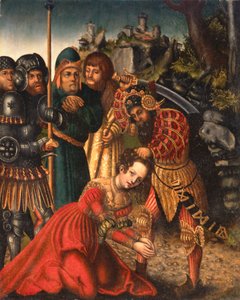 Martelaarschap van St. Catharina door Lucas school of Cranach