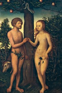 Adam en Eva door Lucas the Elder Cranach