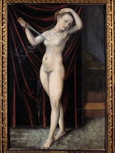 Lucrece pleegt zelfmoord, Romeinse dame uit de 6e eeuw v.Chr. door Lucas the Elder Cranach