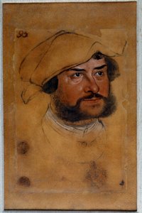 Portret van Hertog Ernst de Belijder Tekening door Lucas Cranach de Oude