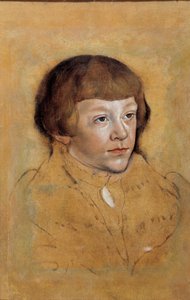Portret van een Prins van Saksen. Tekening door Lucas Cranach de Oude (1472-1553)