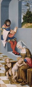 De Heilige Verwantschap (zogenaamde Torgau Altaarstuk) rechter paneel door Lucas the Elder Cranach