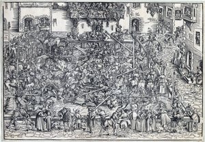 Toernooi door Lucas the Elder Cranach