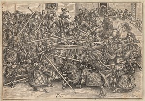 Toernooi door Lucas the Elder Cranach