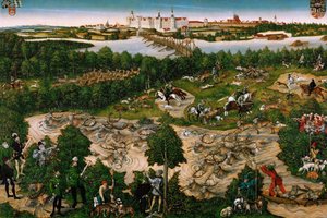 Jacht ter ere van keizer Karel V bij kasteel Hartenfels, Torgau