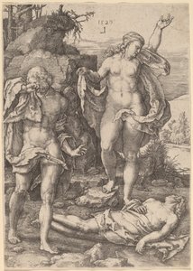 Adam en Eva Treuren om de Dood van Abel