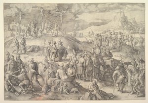Calvarie Golgotha door Lucas van Leyden