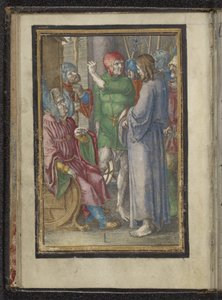 Christus voor Annas door Lucas van Leyden
