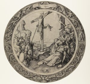De kruisiging De Ronde Passie (serie titel) door Lucas van Leyden