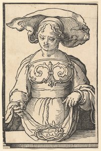 Delphische Sibylle, uit de serie van Sibyllen, ca. 1530 door Lucas van Leyden
