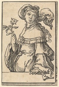 Erythrese Sibylle, uit de serie Sibyllen door Lucas van Leyden