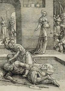 Jael doodt Sisera, 1515-19 door Lucas van Leyden