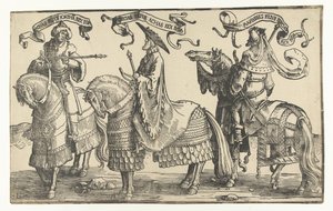 Koningen Achaz, Hizkia en Manasse door Lucas van Leyden
