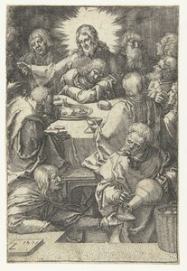 Laatste avondmaal door Lucas van Leyden