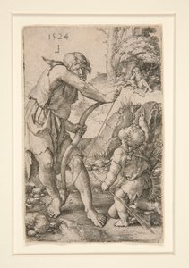Lamech en Kaïn door Lucas van Leyden