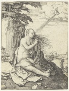 Maria Magdalena in de woestijn door Lucas van Leyden