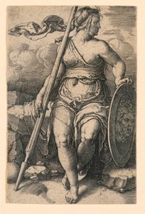 Pallas Athena (Minerva) door Lucas van Leyden