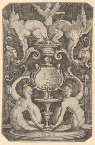 Paneel van ornament met twee sirenen, 1528