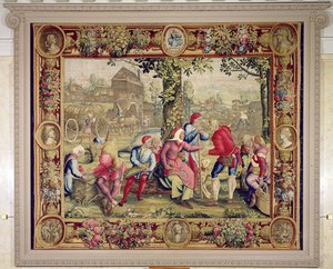 Betaling van de oogsters, Gobelins Werkplaats (wandtapijt)