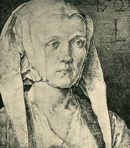 Portret van een vrouw, 1521 door Lucas van Leyden