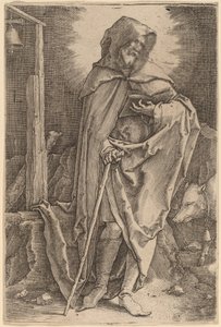 Sint Antonius door Lucas van Leyden