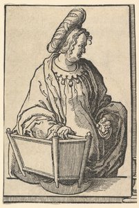 Samaritaanse Sibylle, uit de serie van Sibyllen, ca. 1530 door Lucas van Leyden