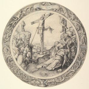 De Kruisiging, uit de Circulaire Passie door Lucas van Leyden