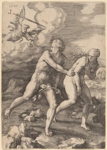 De Verdrijving uit het Paradijs door Lucas van Leyden