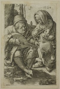 De muzikanten door Lucas van Leyden