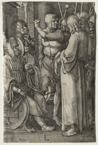 De Passie: Christus voor de Hogepriester door Lucas van Leyden