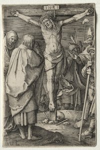 De Passie: De Kruisiging, 1521 door Lucas van Leyden