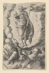 De opstanding, 1521 door Lucas van Leyden