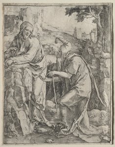 De verzoeking van Christus door Lucas van Leyden