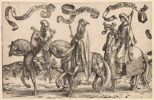 De Twaalf Koningen van Israël: David, Salomo, Rehabeam door Lucas van Leyden