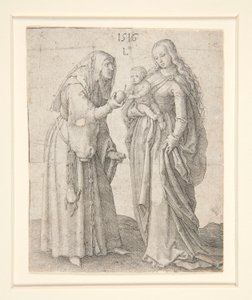 De Maagd met Kind en Sint Anna door Lucas van Leyden