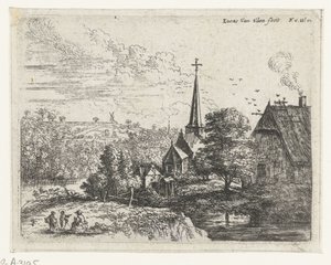 Dorp gelegen aan een rivier