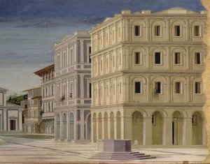 Zicht op een ideale stad, of De Stad van God (detail)
