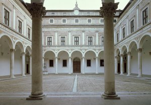 Uitzicht op de Cortile d