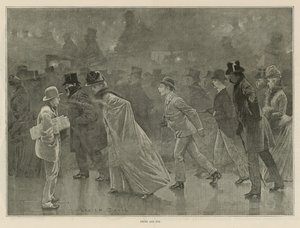 Vorst en mist door Lucien Davis