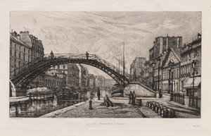 Le Quai Jemmapes in Parijs door Lucien Gautier