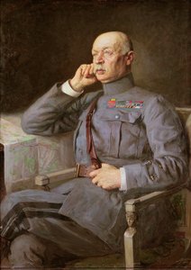 Portret van de Franse maarschalk Fayolle Emile door Lucien Hector Jonas