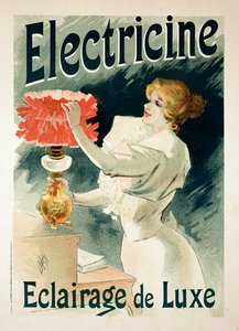 Reproductie van een poster die 
