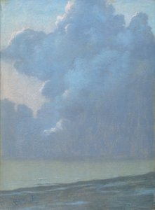 Wolken boven de Zee door Lucien Levy Dhurmer