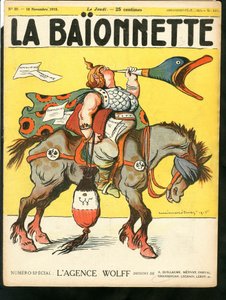Omslag van "La Baionnette", Satirisch in kleuren