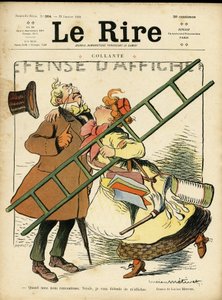 Illustratie voor de omslag van Le Rire, 22/01/10: feminisme (gravure)