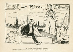 Illustratie in Le Rire door Lucien Metivet