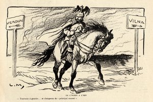 De Rode Lachen, Satirisch in Zwart-Wit door Lucien Metivet