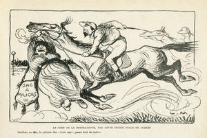 Illustratie in Le Rire, 28/06/13 De slag van de suffragette, door deze kleine gek van Jaures