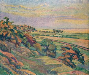Rye vanaf Cadborough, Zonsondergang, 1913