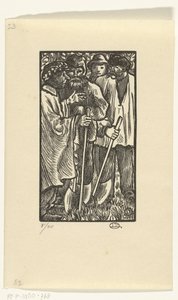 Houthakkers door Lucien Pissarro